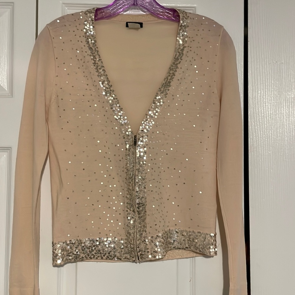 J Crew blush cardigan